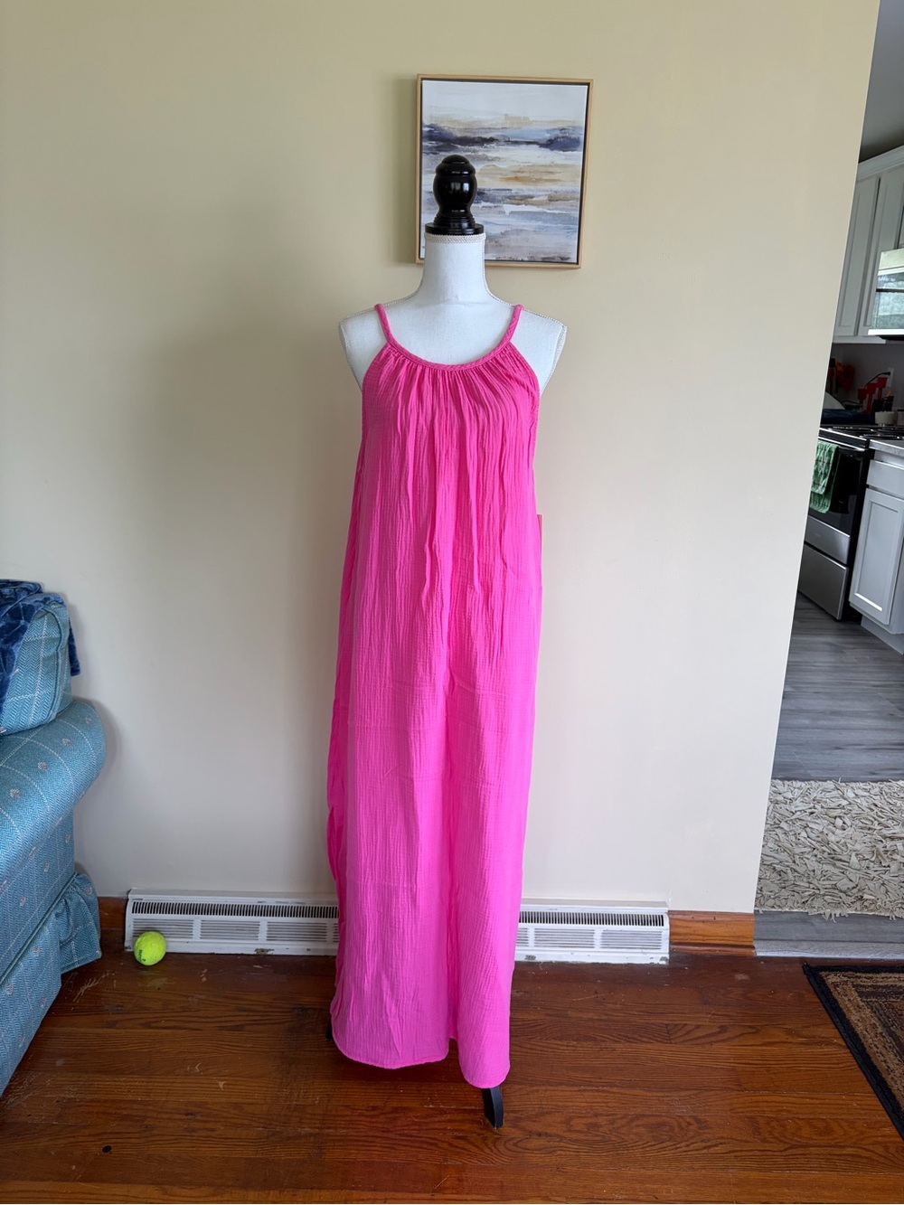 New XXL Universal Thread Women's Pink Sleeveless Maxi Dress